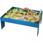 Masuta de joaca pentru trenulete din  lemn